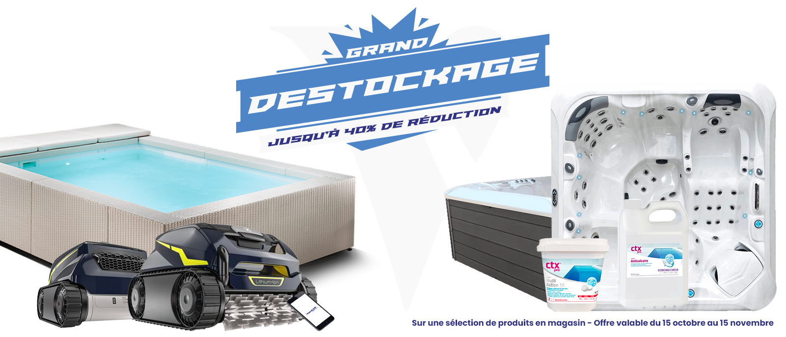 Destockage magasin de piscine